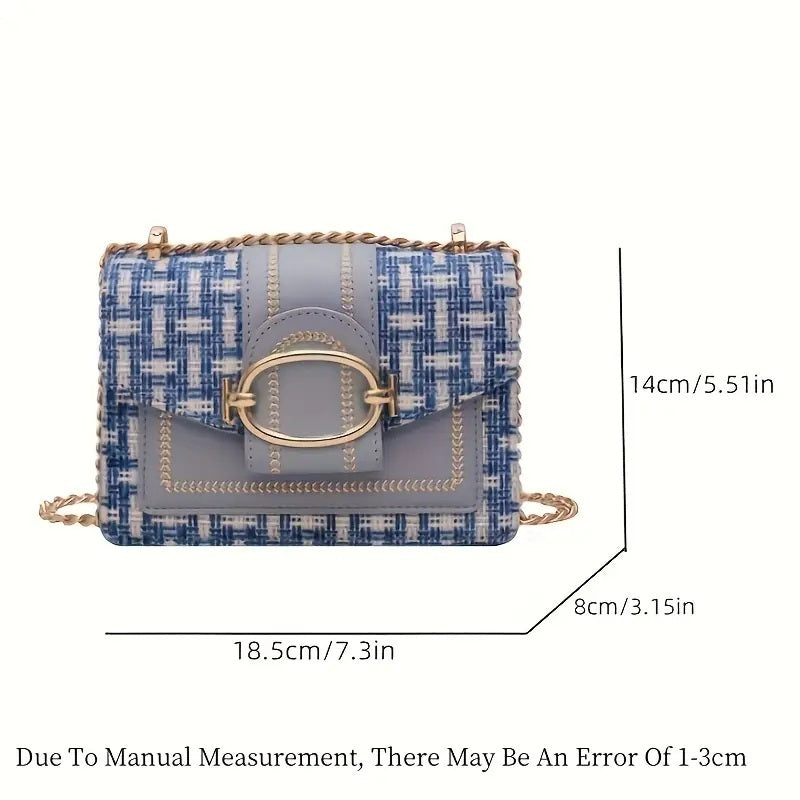 PU Crossbody Bag, Small Fragrance Style, Women's Bag, Emotional Chain Small Bag