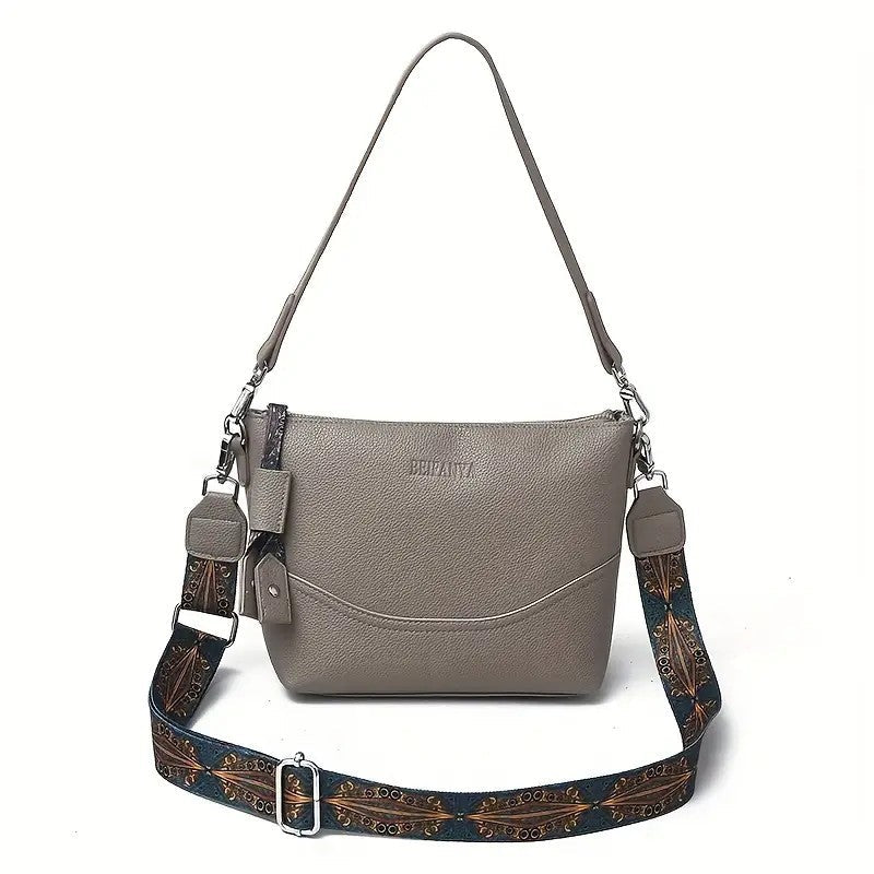 Women's Elegant Ethnic Embroidery Shoulder Strap Bag Large Capacity Crossbody Bag