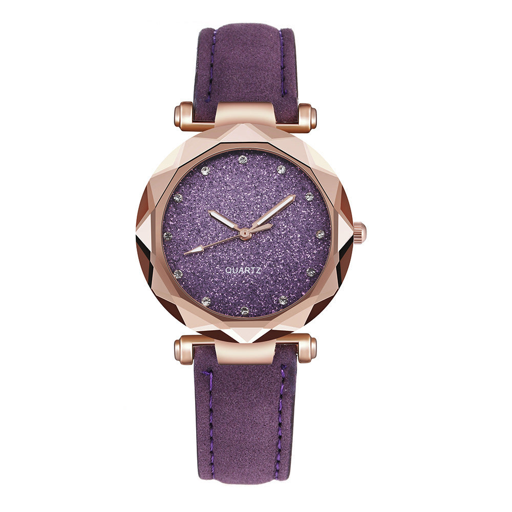 Elegant Women’s Quartz Watch Classic Round Dial with Leather Strap