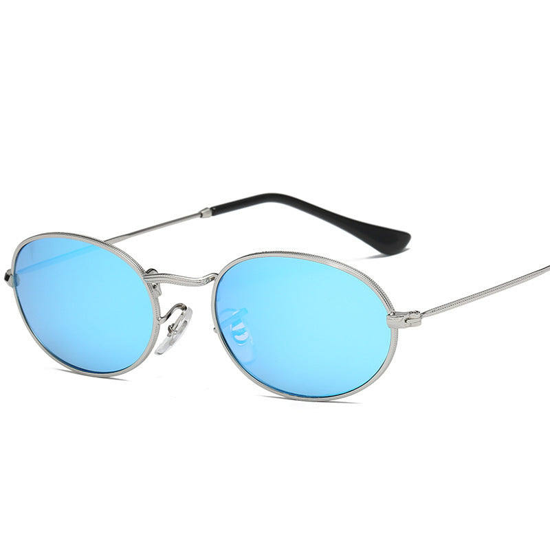 Sun Glasses Luxury Brand Metal Round Frames Black Small Cheap Eyewear