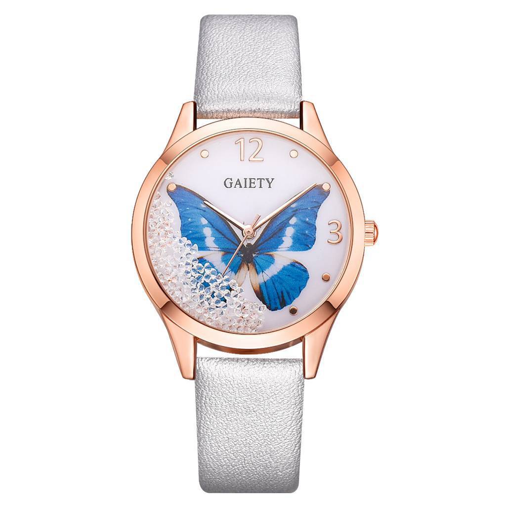 Gaiety Brand Women Watches Luxury Removable Rhinestone Butterfly Watches