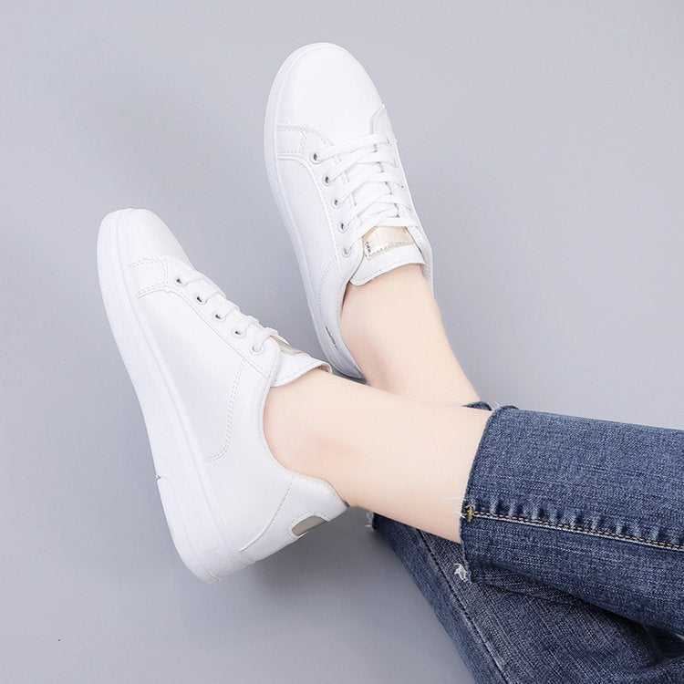 Luxe Crush Little White Shoes Women Summer All Match Flat Shoes