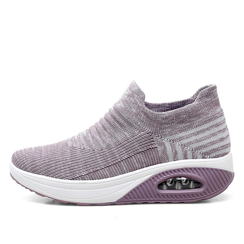 Luxe Crush Slip-on Lazy Shoes Flying Woven Shaking Shoes Women