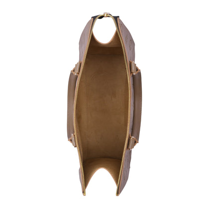 Women's Brown Faux Leather On-the-Go Handbag with Adjustable Strap