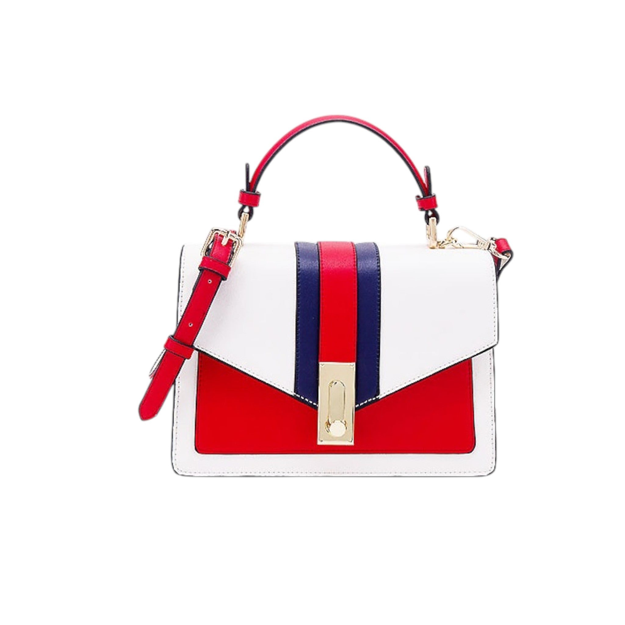 Luxe Crush Fashion Ladies Handbag Color Block Small Square