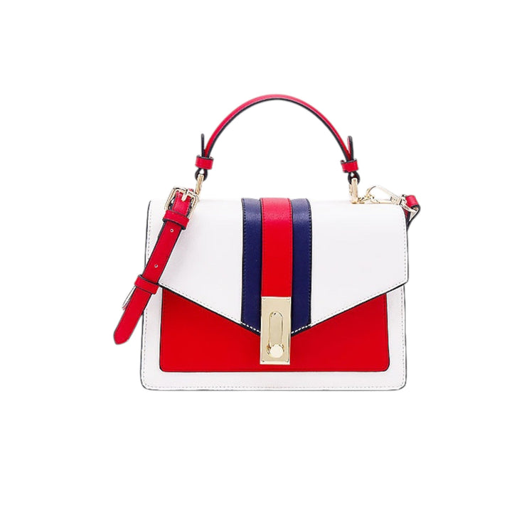 Fashion Ladies Handbag Color-Block Small Square Shoulder & Crossbody Bag