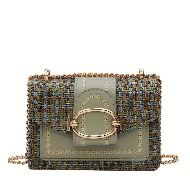 PU Crossbody Bag, Small Fragrance Style, Women's Bag, Emotional Chain Small Bag