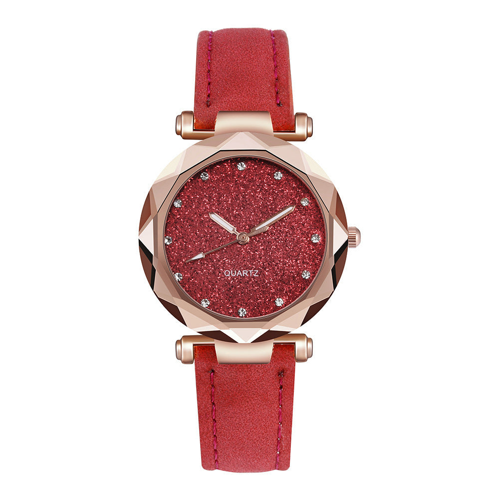 Luxe Crush Elegant Women’s Quartz Watch Classic Round Dial with Leather Strap