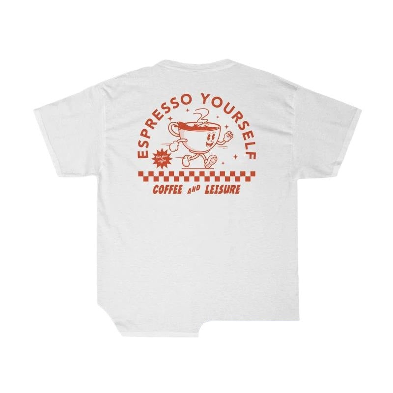 Luxe Crush Espresso Yourself Women Retro Funny Coffee T-Shirts Oversize