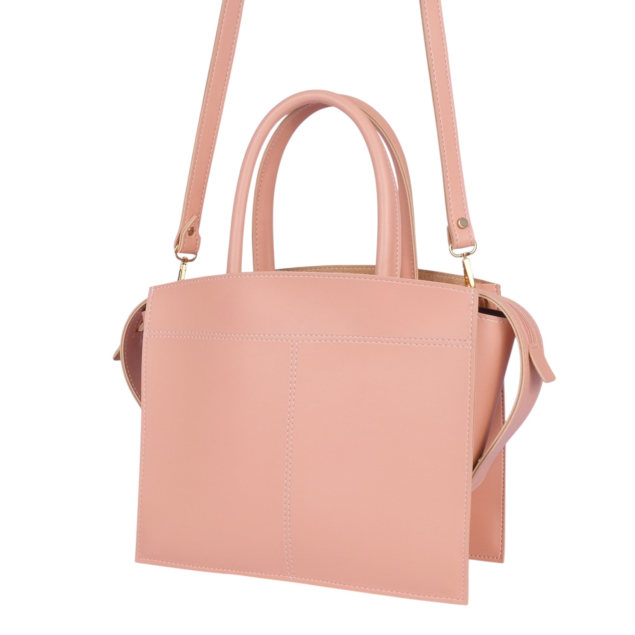 Luxe Crush Pink Trapeze Top-Handle Bag