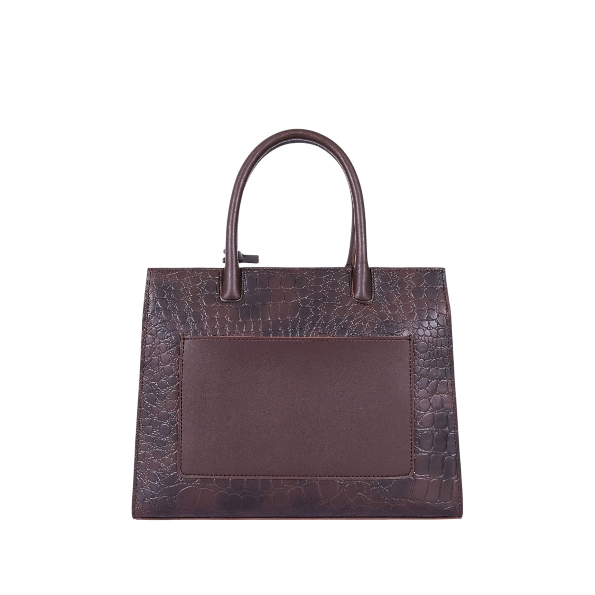 Luxe Crush Dark Brown Crocodile Vintage Handbag