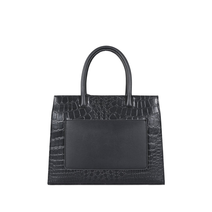Black Crocodile With Long adjustable Strap Vintage Handbag