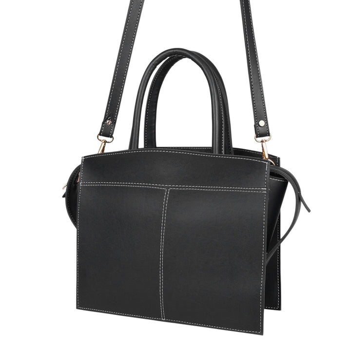 Baubles Bags Black Trapeze Top-Handle Bag