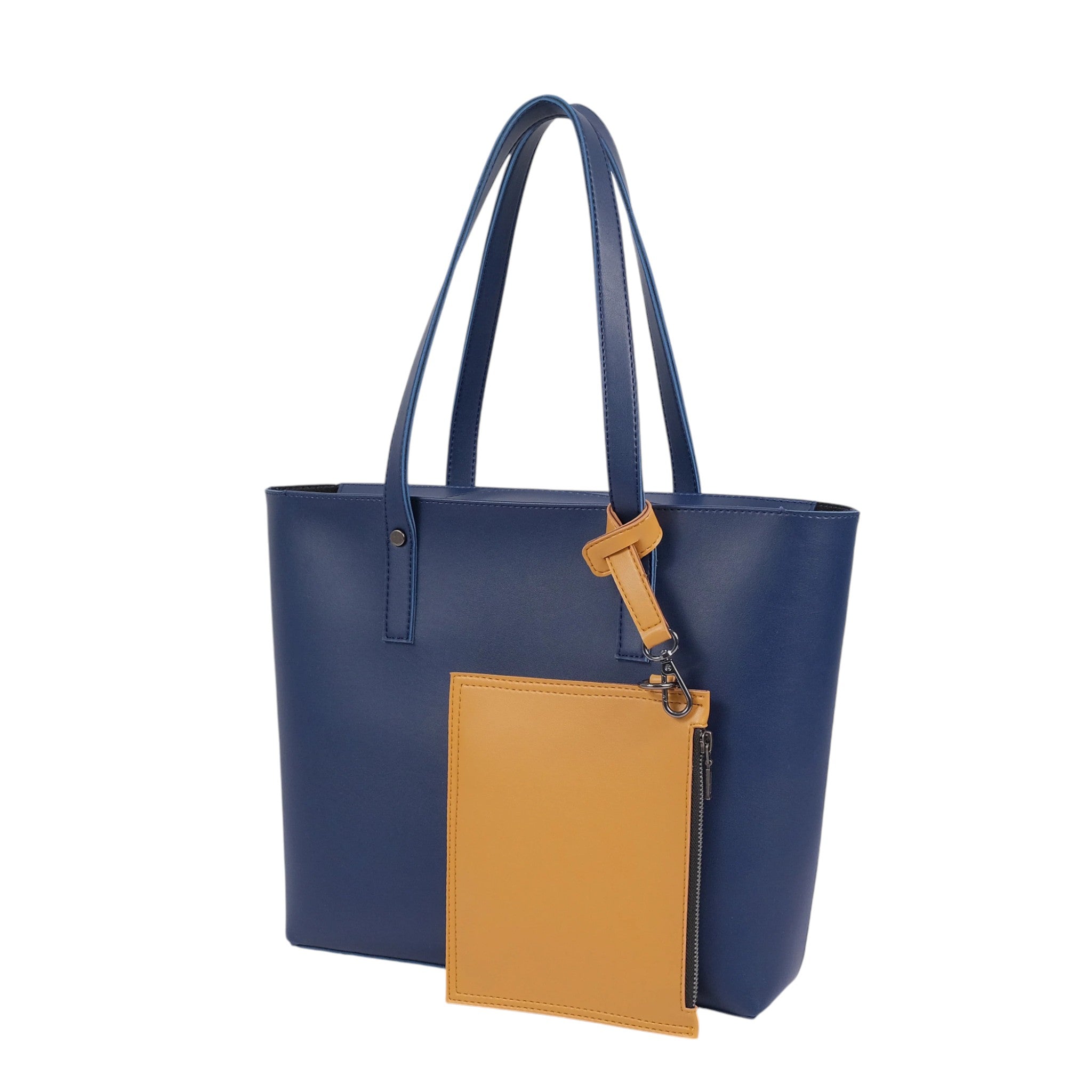 Luxe Crush Tote Bag with Mini Detachable Pouch