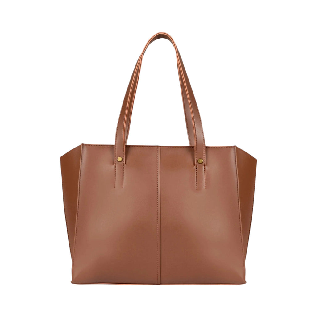 Luxe Crush Over The Shoulder Brown Tote Bag
