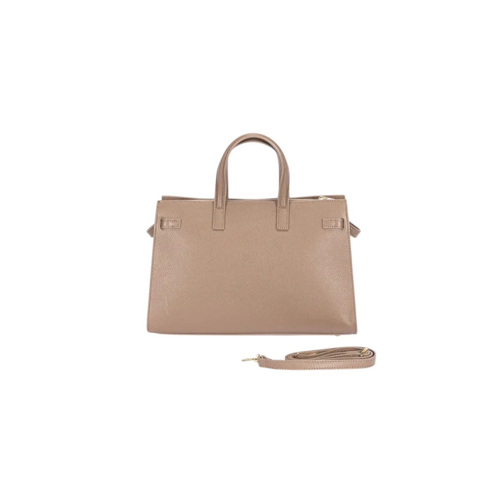Luxe Crush Leather Bela Women's Handbag with Elegant Gold Hardware