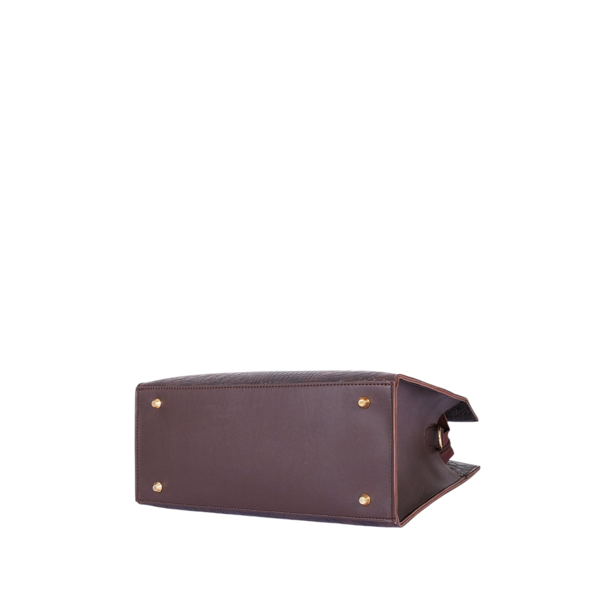 Luxe Crush Dark Brown Crocodile Vintage Handbag