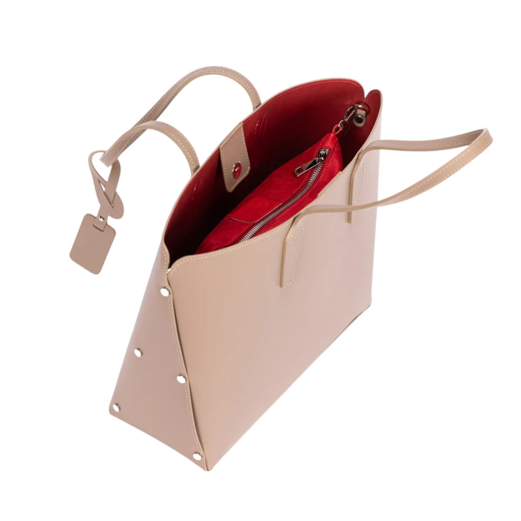 Luxe Crush Beige Dally Handbag for Women with Inner Pouch