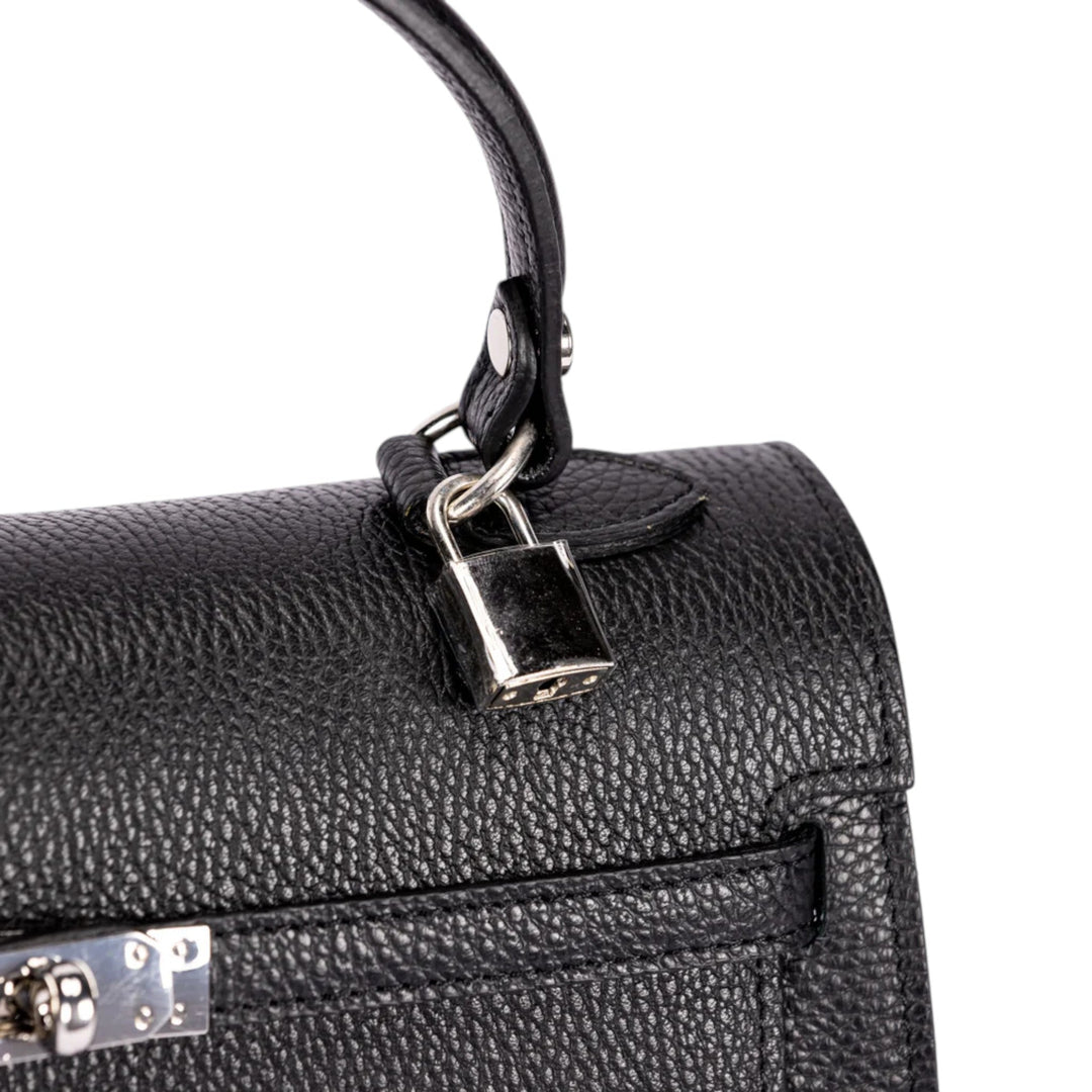 Baubles Bags Elena Ladies Handbag with Silver Accents with Elegant Gold Bottom