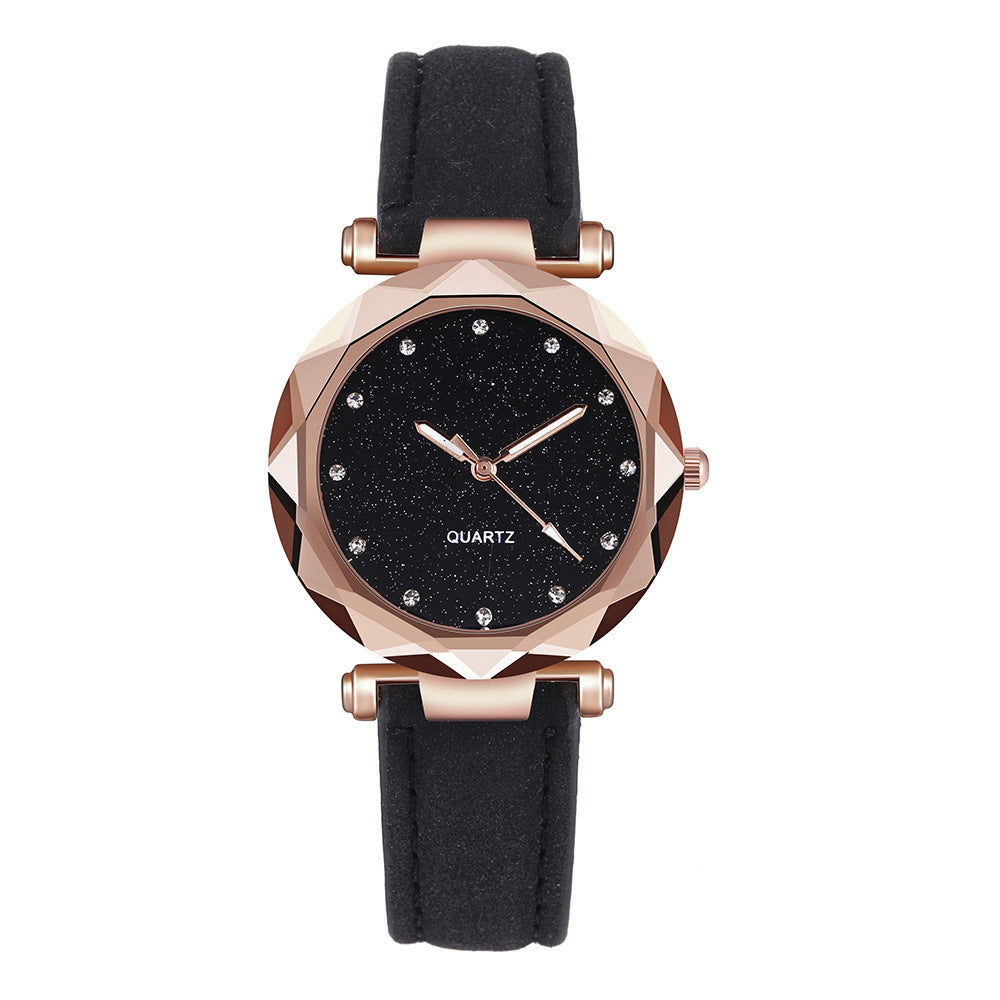 Luxe Crush Elegant Women’s Quartz Watch Classic Round Dial with Leather Strap
