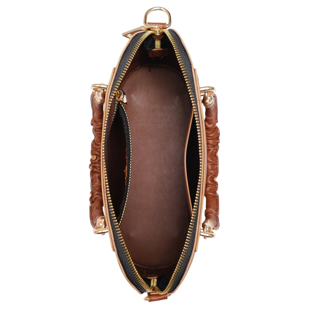 Luxe Crush Brown Small Evening Bag