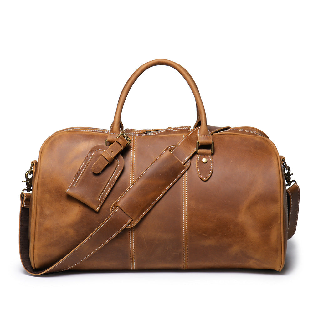 Luxe Crush Retro New Genuine Leather Portable Travel Bag