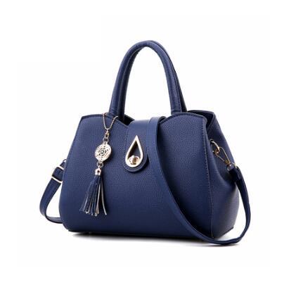 Women Handbag Bag Ladies Tassel High Quality PU Leather Totes Bags Brief Women