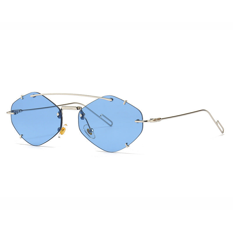 Luxe Crush Metal Frameless Sun Glasses Women