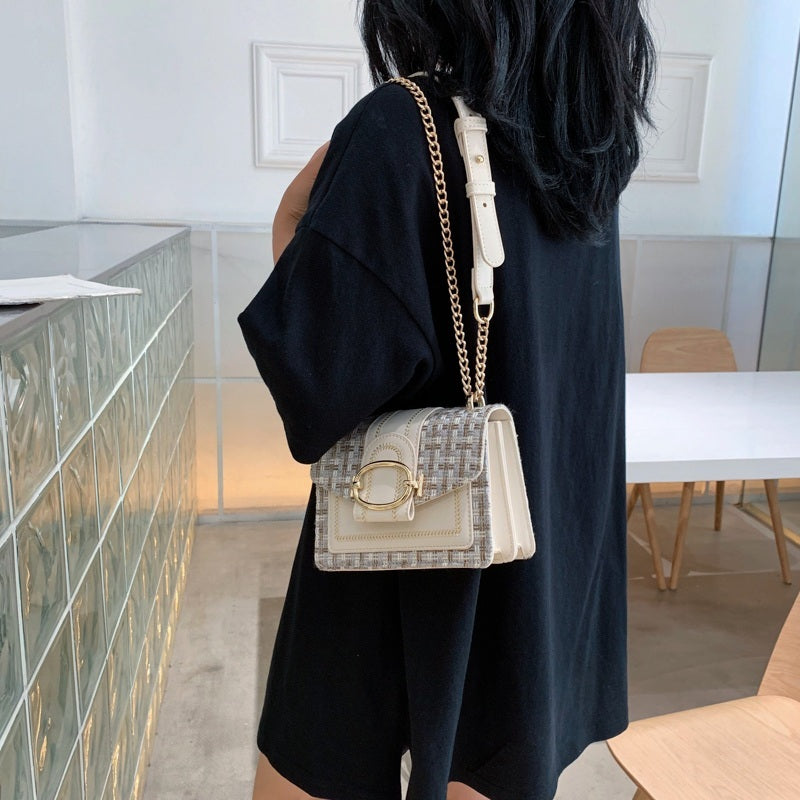 PU Crossbody Bag, Small Fragrance Style, Women's Bag, Emotional Chain Small Bag