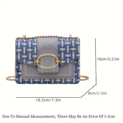 PU Crossbody Bag, Small Fragrance Style, Women's Bag, Emotional Chain Small Bag
