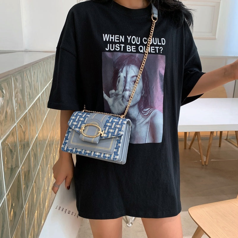 PU Crossbody Bag, Small Fragrance Style, Women's Bag, Emotional Chain Small Bag