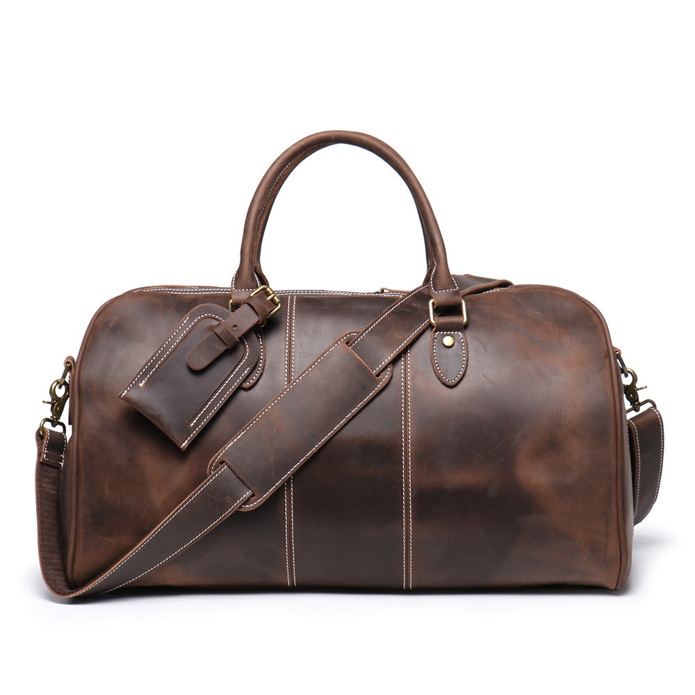 Luxe Crush Retro New Genuine Leather Portable Travel Bag