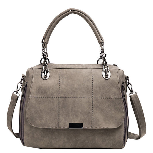 Scrub Female Shoulder Bags Large Capacity Matcha Green PU Leather