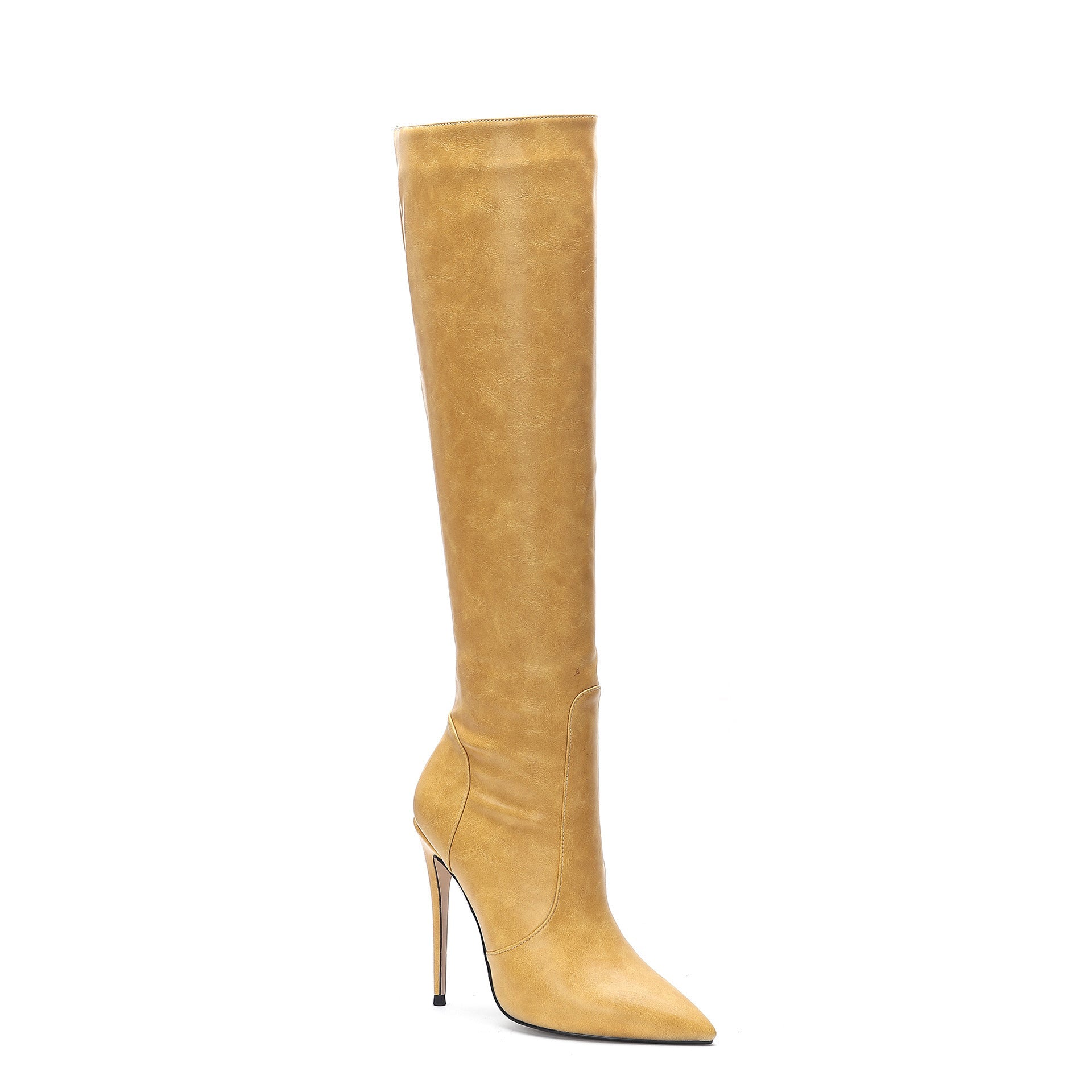 Luxe Crush New Small Wide High Stiletto Heel Fashion Boots