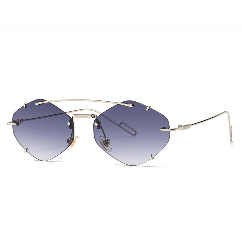 Luxe Crush Metal Frameless Sun Glasses Women