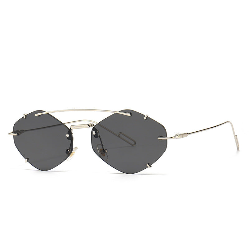 Luxe Crush Metal Frameless Sun Glasses Women