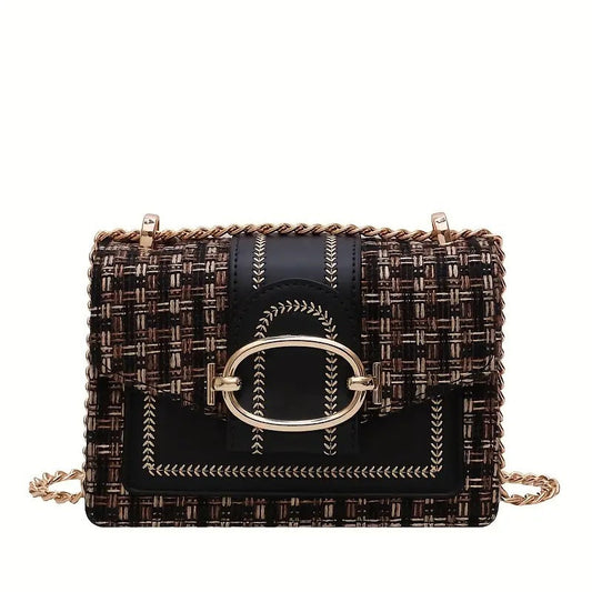 PU Crossbody Bag, Small Fragrance Style, Women's Bag, Emotional Chain Small Bag