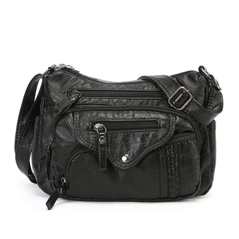 Luxe Crush Women's Fashionable Large-capacity Soft Leather