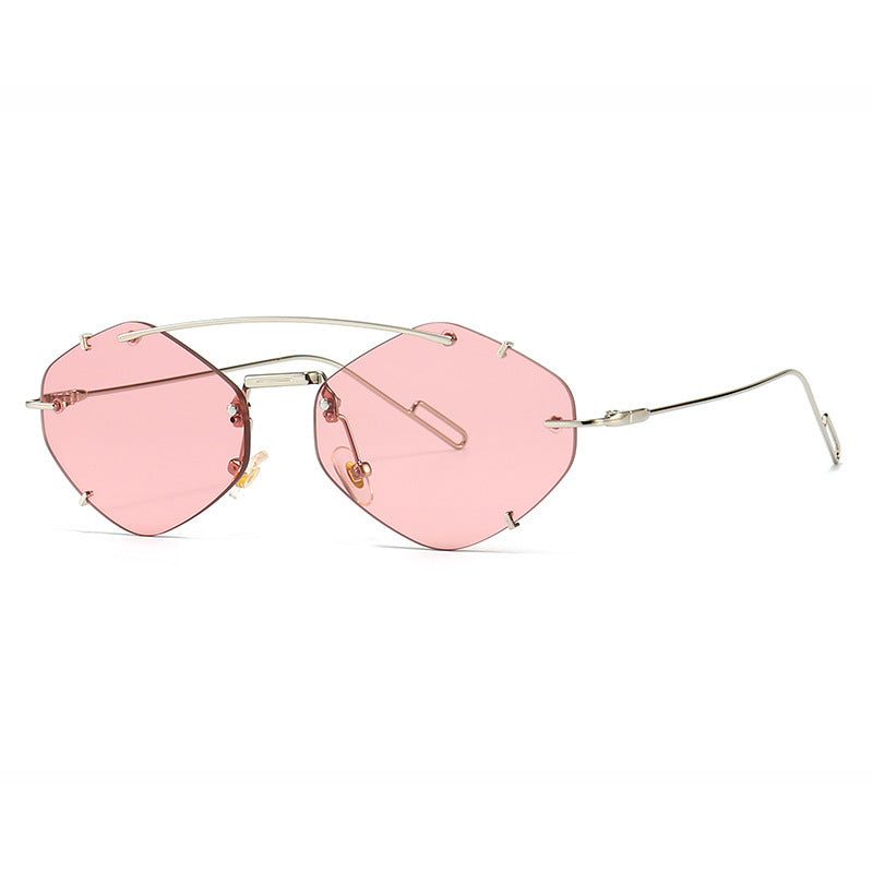 Luxe Crush Metal Frameless Sun Glasses Women