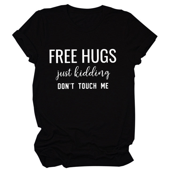 Luxe Crush Letter Simplicity Fashion Round Neck Short Sleeves